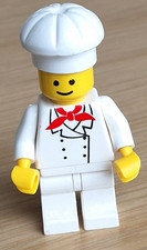 Lego Koch chef001 Mann Zubehör Minifigur Figur 6376 10037