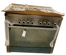 Bartscher Edelstahl Gasherd fünf Flammen Gussroste und mit elektrischem Backofen