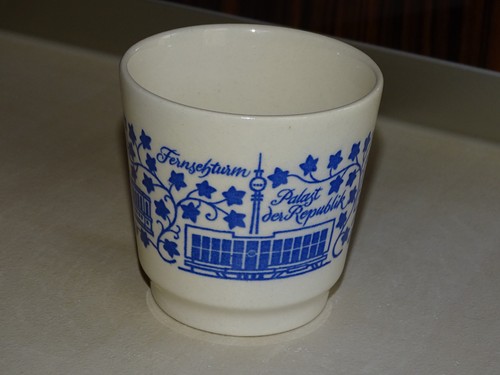 Ddr becher souvenirbecher - souvenirbecher, blau