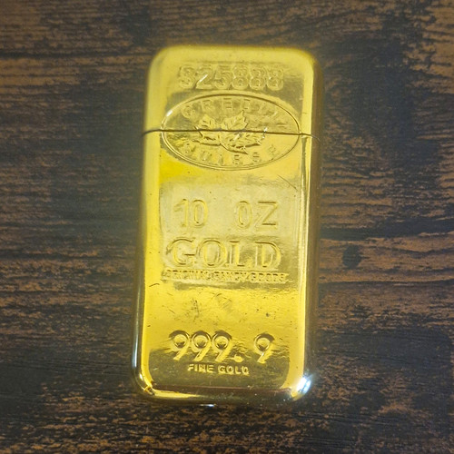 Feuerzeug goldbarren optik - feuerzeug, goldbarren-optik