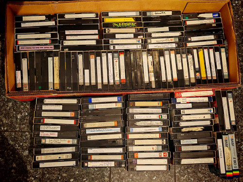 500x vhs videokassetten - 500x,