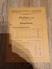 Prospekt Rauch Düngerstreuer Sinzheim  Werbung Reklame  9