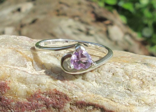 Ring herz lila - 🐍, amethyst