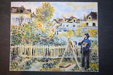 Ölgemälde : "Monet beim Malen in seinem Garten" nach Renoir 24x30 cm *TOP*