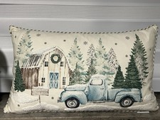 Weihnachten Dekokissen, 60 x35 cm, mit Innenkissen, Federfüllung, aus TK Maxx