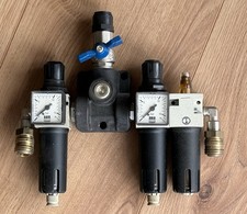 Schneider Druckluft Wartungseinheit 3-fach, Druckminderer u. Öler