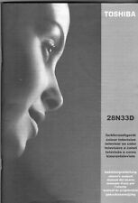 TOSHIBA 28N33D Farbfernsehgerät Original Bedienungsanleitung - Neuwertig