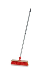 Straßenbesen abriebfeste Elastonborsten Teleskopstiel ausziehbar bis ca.1,3/1,4m