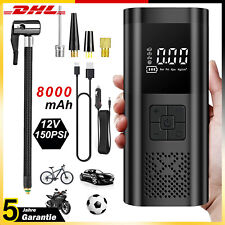 150PSI Elektrische Akku Luftpumpe Auto Fahrrad Reifen Druckluft Kompressor LCD