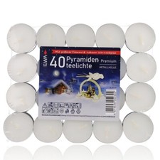 40 Premium Teelichter Pyramidenteelichter Pyramide Erzgebirge Pyramiden Teelicht