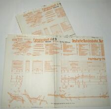 Bildfahrplan 4 BD Hamburg Sommer 1954 Hamburg-Stade-Cuxhaven