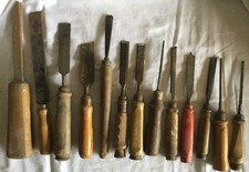 13 X HOLZBEITEL  # HOHLBEITEL # FLACHBEITEL # SPITZBEITEL #  VINTAGE 