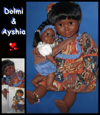 2 farbige dunkelhäugige AA Sammlerpuppen Lissi Dolls (Dolmi & Ayshia) OVP