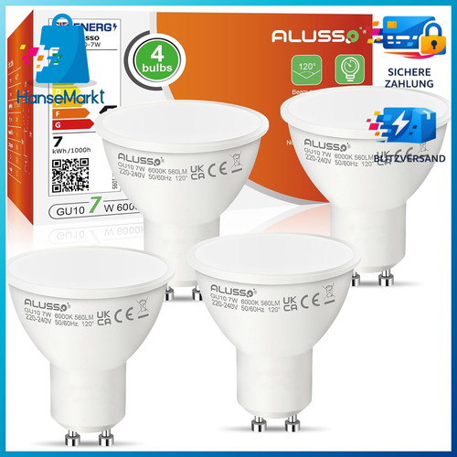 Led lampe gu10 kaltweiß - 7w,