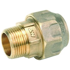 PE Messing Fitting, PE Rohr Verschraubung Messing (DVGW Trinkwasser) 20 bis 63mm