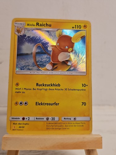 Alola raichu holo - 30/30,