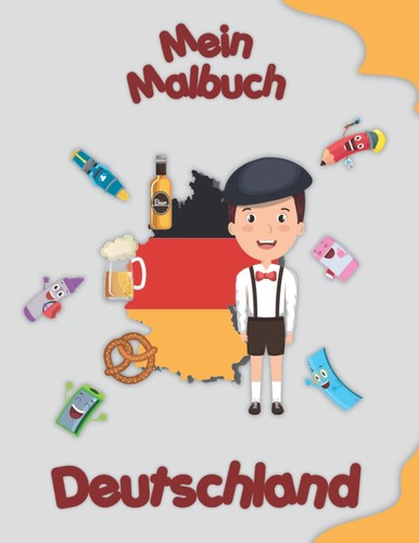 Malbuch deutschland tiere - malbuch,