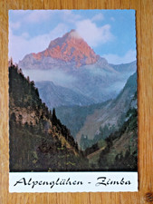 Alte Ansichtskarte Vorarlberg: Vandans / Bürs - Alpenglühen der Zimba