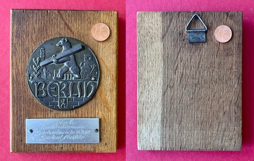 Ehrenplakette holz und - holz,