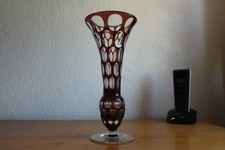 Alte Grosse Art Deco Vase Glas
