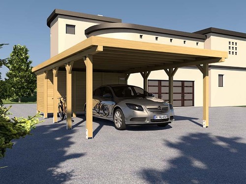 Carport flachdach kdi - carport,