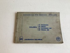 Gilera Handbuch/Servicestellen 50 Touring+Trial/RS 05/1972 original selten !