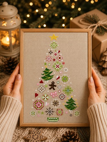 Stickvorlage tannenbaum - stickvorlage,