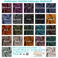 Walkloden/Walkstoff NAOMI