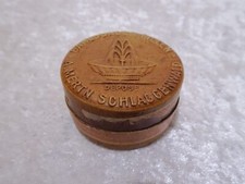 Antike Pillendose Carlsbader Pillen Schlaggenwald Vintage um 1900 Reklame - 5 cm