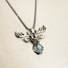 Halskette Hirsch Anhänger