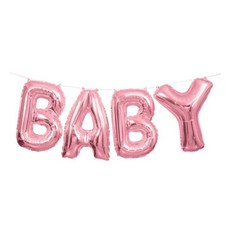 Rosa Spruch Baby Ballon