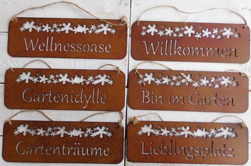 Schild gartenträume - schild,,
