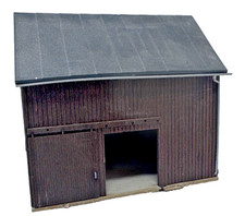 Busch H0 1401 Holzschuppen Scheune ca. 10,3 x 7 x 9,2 cm - 1:87 HO H0