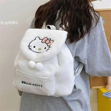Sanrio Hello Kitty Plüsch-Schultasche Kawaii Cartoon Rucksack Große Handtasche