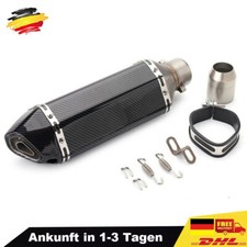 38-51mm Universal Motorrad Auspuff Endtopf Schalldämpfer abnehmbar Carbon Stil.