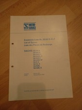 Sachs 310.61 50/AM Motor Saxonette Automatic Ersatzteile-Liste Ersatzteilliste
