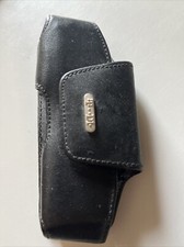 Handygürteltasche, Leder T.. D1, Schwarz