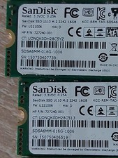 5 x 16GB SanDisk M.2 Sata SSD - SDSA6MM-016G-1006 5 STÜCK/ 5 EACHS 