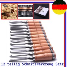 12-teiliges Schnitzwerkzeug Set, Schnitzmesser für Holz- und Holzschnitzerei