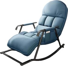 Schaukelsessel mit Liegefunktion Terrasse Relaxsessel, Schaukelstuhl Luxuriös