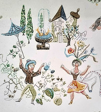 Stück original Bele Bachem Tapete Rasch Lebensfreude Mid Century Wallpaper (ABP)