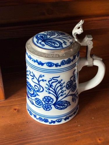 Rastal bierkrug mit zinndeckel - mit,