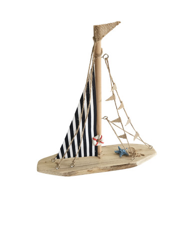 Maritim deko segelboot holz - maritim,
