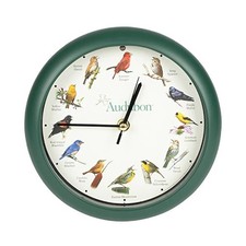 Audubon singing bird wanduhr - bird,