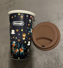 De Longhi Coffee to Go Becher, Doppelwandig Keramik, 300 ml