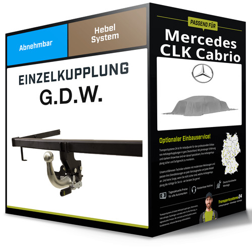 Abnehmbare anhängerkupplung - abnehmbare,