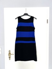 Kleid Größe XL 42 Midi Blau Schwarz Twilight