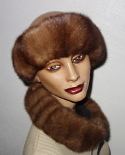 Nerz Pelz Stirnband Echt Fell Haarband Mink Fur Echtpelz Sky Zobel Schal Norka