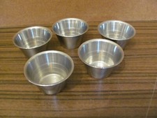 5 Metall Becher Stanless 18/8 Schweden - Schnapsbecher