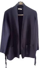 Strick-Cardigan MAERZ 100% Baumwolle Blau Gr. 40(f. größer aus) s. Maße unten!